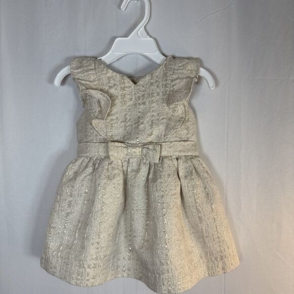 Osh Kosh B Gosh Girl's Sleeveless Dress Size 12 Month Gold  Holiday Christmas - Picture 1 of 10
